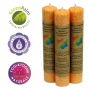 Kerze - Stabkerze dick - Chakra - 2tes - Swadhisthana - mit Duft - Orange - Palmkernwachs - ca. 12 Std. Std.