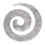 Anhänger - Spirale, Silber matt, 40mm