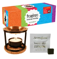 Teelichthalter - Aromafume - Duft Verdampfer Ständer für Weihrauch & Duftblöcke inkl. Probierset