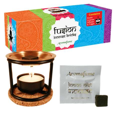 Teelichthalter - Aromafume - Duft Verdampfer Ständer für Weihrauch & Duftblöcke inkl. Probierset