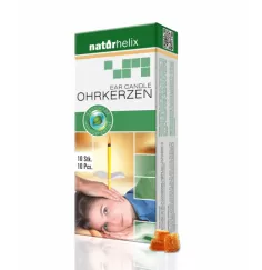 Naturhelix - Ohrkerzen - Naturel - ca. 24 cm lang - 10 er Pack