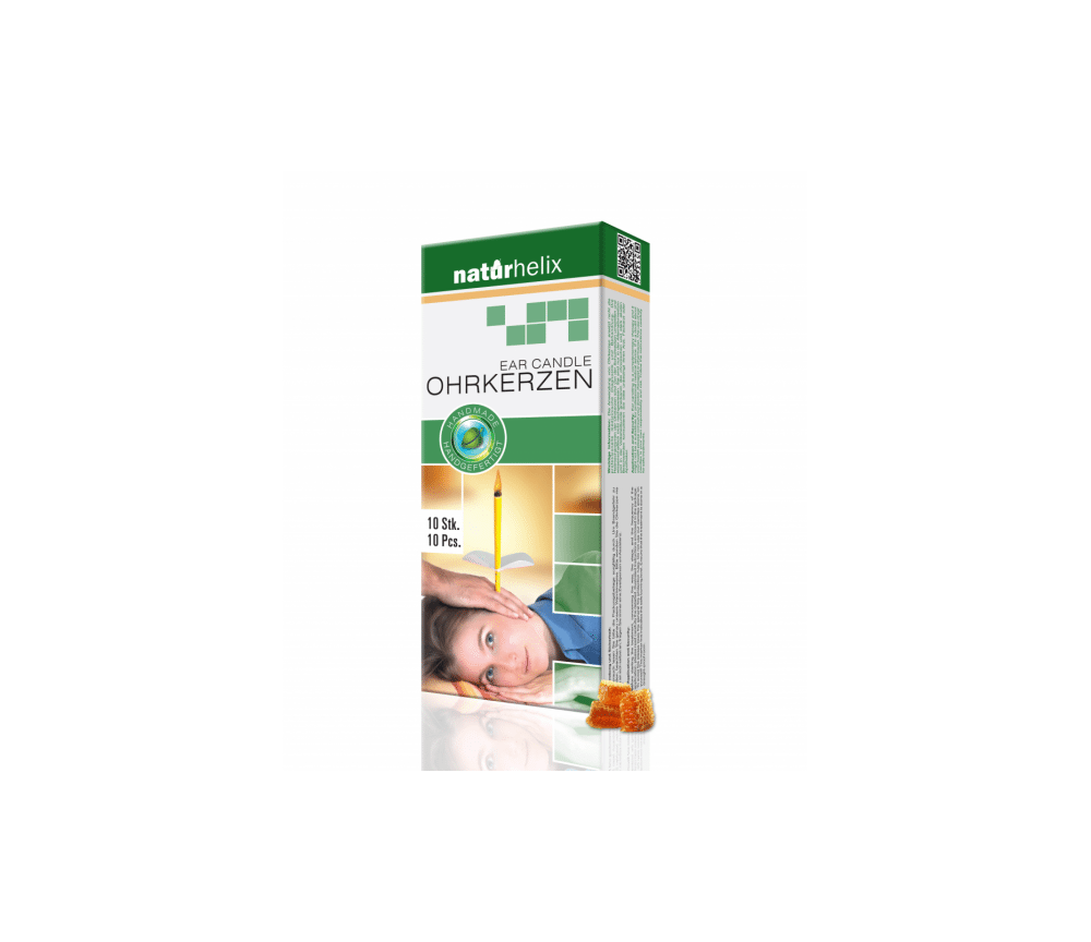 Naturhelix - Ohrkerzen - Naturel - ca. 24 cm lang - 10 er Pack