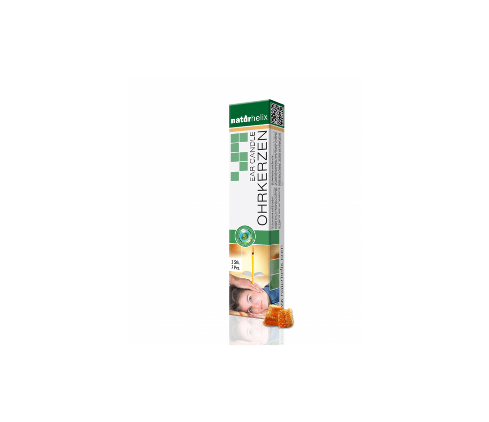 Naturhelix - Ohrkerzen - Naturel - ca. 24 cm lang - 2er Pack