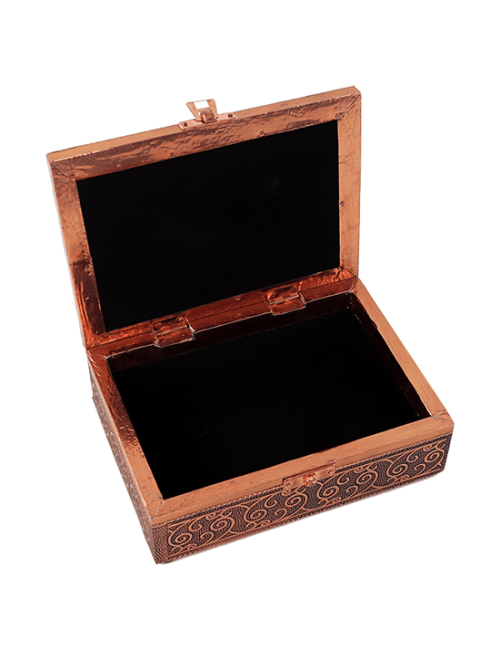 Schmuckkästchen - Aufbewahrungskästchen - Pentagramm - Rechteckig -  schwarz/silber - ca. 18x13x6 cm