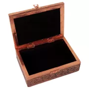 Schmuckkästchen - Aufbewahrungskästchen - Traumfänger - Rechteckig - schwarz/silber - ca. 18x13x6 cm