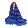 Decke - Meditation & Yoga - XL - blau/violett - ca. 115x245cm