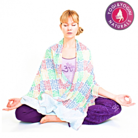 Decke - Tuch - Meditation & Yoga -  Gayatri Mantra - Baumwolle - ca. 210x65cm