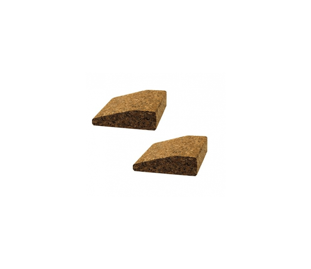 Yoga Zubehör - Yogablock - Block - Stütze Keil aus Kork - ca. 7,5x9x3 cm - 2er Set
