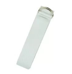 Yogi & Yogini - Yoga Zubehör - Yogagurt D-Ring mit Schnalle - Baumwolle - Weiß - ca. 250x4 cm