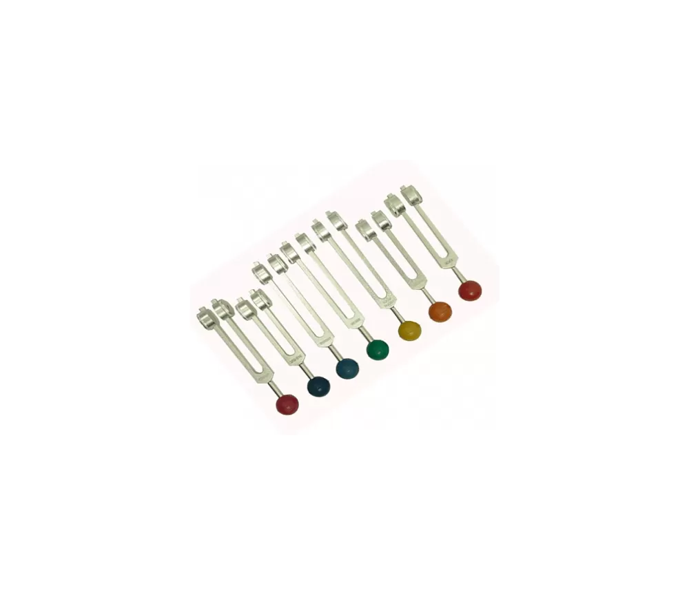 Stimmgabel - Chakra Set - Chakra Nr. 1 - alle 7 Chakren - 7er Set - aus Aluminium