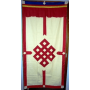 Hängedekoration - Türvorhang - Tibetisch - Rot/ Creme - Baumwolle - ca. 178x85 cm