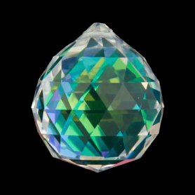 Feng-Shui - Regenbogen - Kristall - Kugel - Perlmutt Dunkel - AAA Qualität - ca. 5 cm