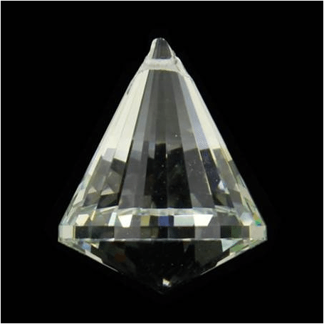Feng-Shui - Regenbogen - Kristall - Kegel - Klar - AAA Qualität - ca. 4,2x5,3 cm