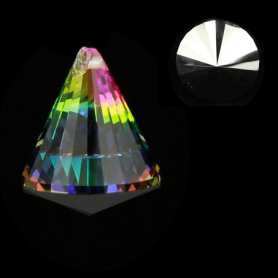 Feng-Shui - Regenbogen - Kristall - Kegel - Multicolor - AAA Qualität - ca. 4,2x5,3 cm