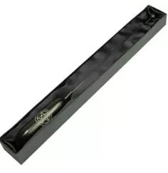 Tensor - Einhandrute - Pentagramm - Speckstein - Schwarz - ca. 29cm