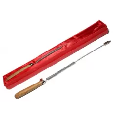 Tensor - Einhandrute - mit Wollmispel Holzgriff und Spirale - ca. 34cm