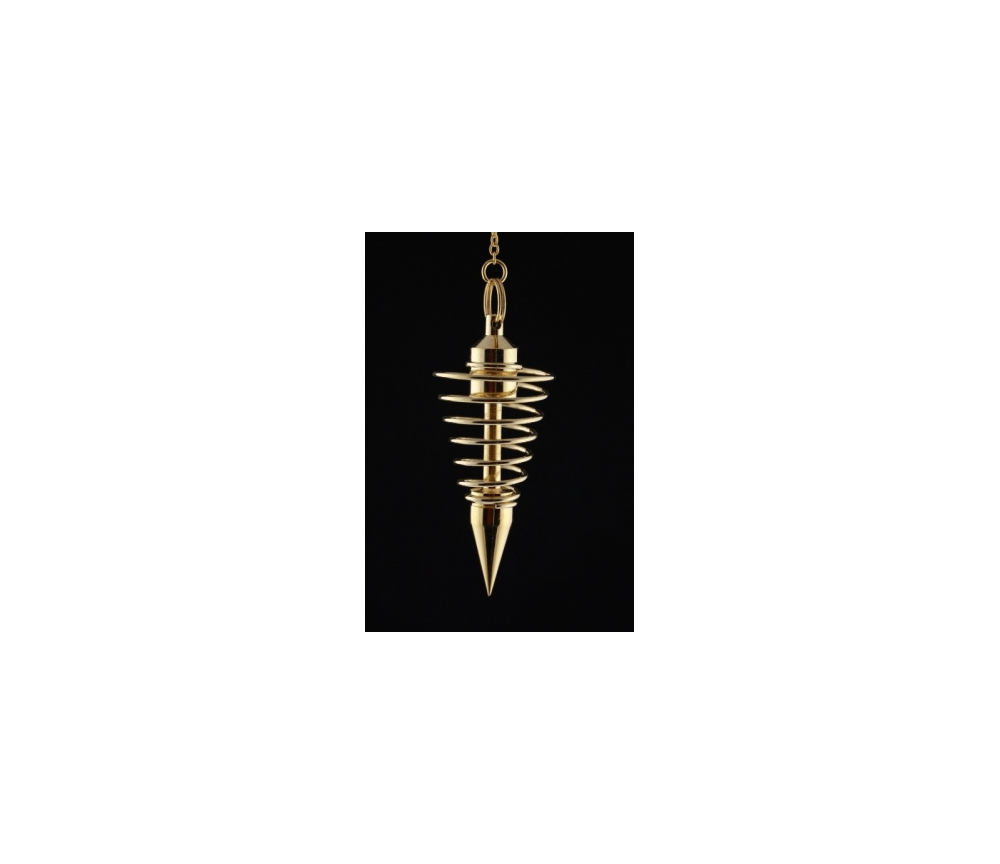 Pendel - Spirale - Messing - Gold - ca. 6cm