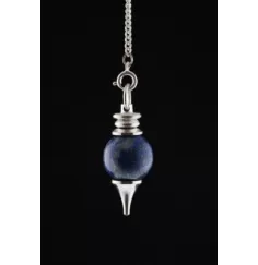 Pendel - Edelstein - Lapislazuli - Silber - ca. 3,5x1,7cm
