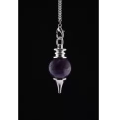 Pendel - Edelstein - Amethyst - Silber - ca. 3,5x1,7cm