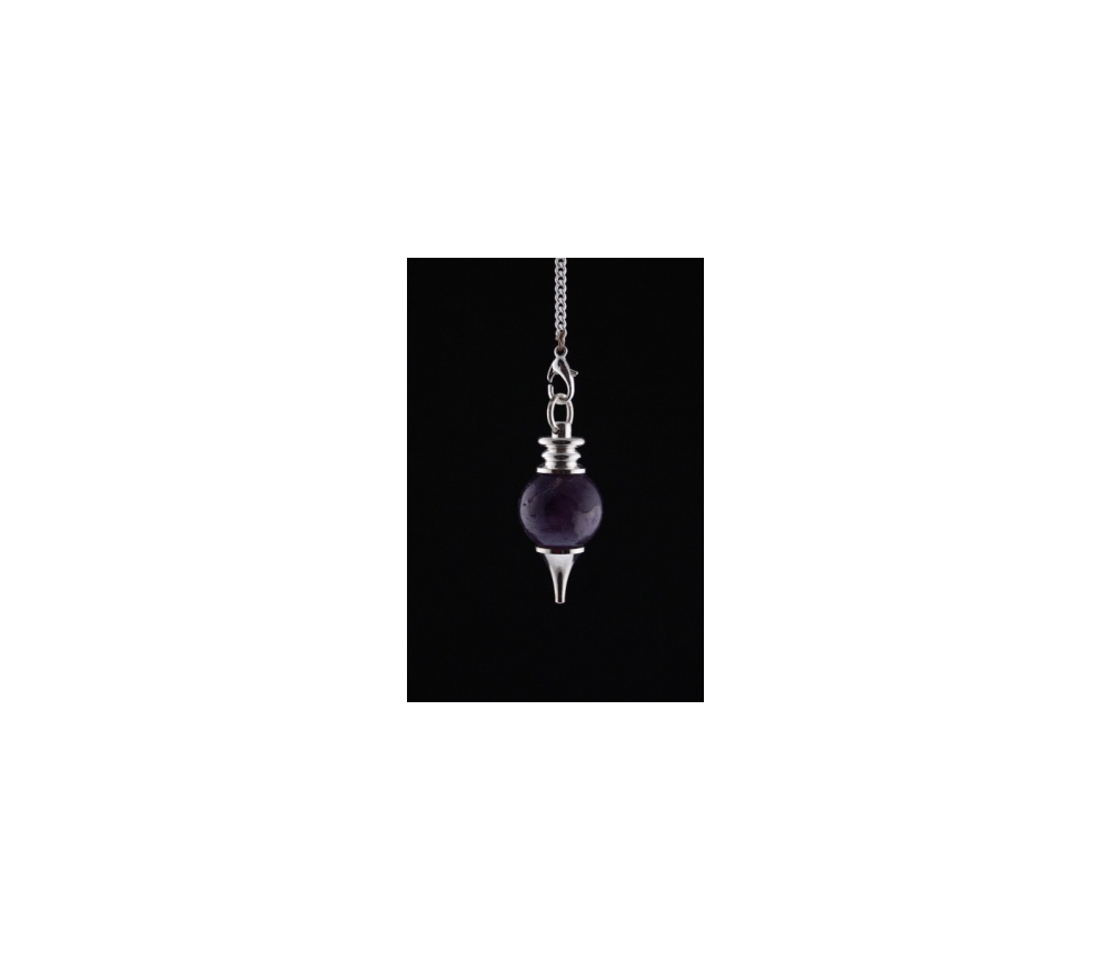 Pendel - Edelstein - Amethyst - Silber - ca. 3,5x1,7cm