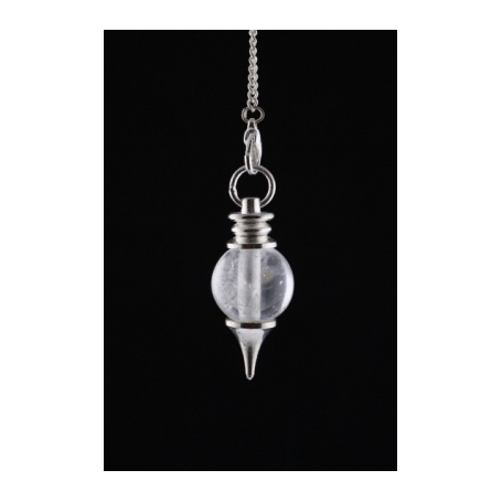 Pendel - Edelstein - Bergkristall - Silber - ca. 3,5x1,7cm