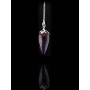 Pendel - Edelstein - Amethyst Spitze - Lotus - Silber - ca. 2,5-3 cm