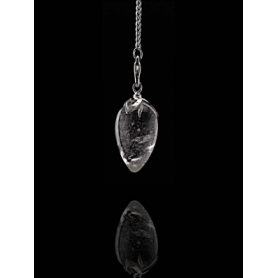 Pendel - Edelstein - Bergkristall Spitze - Lotus - Silber - ca. 2,5-3 cm