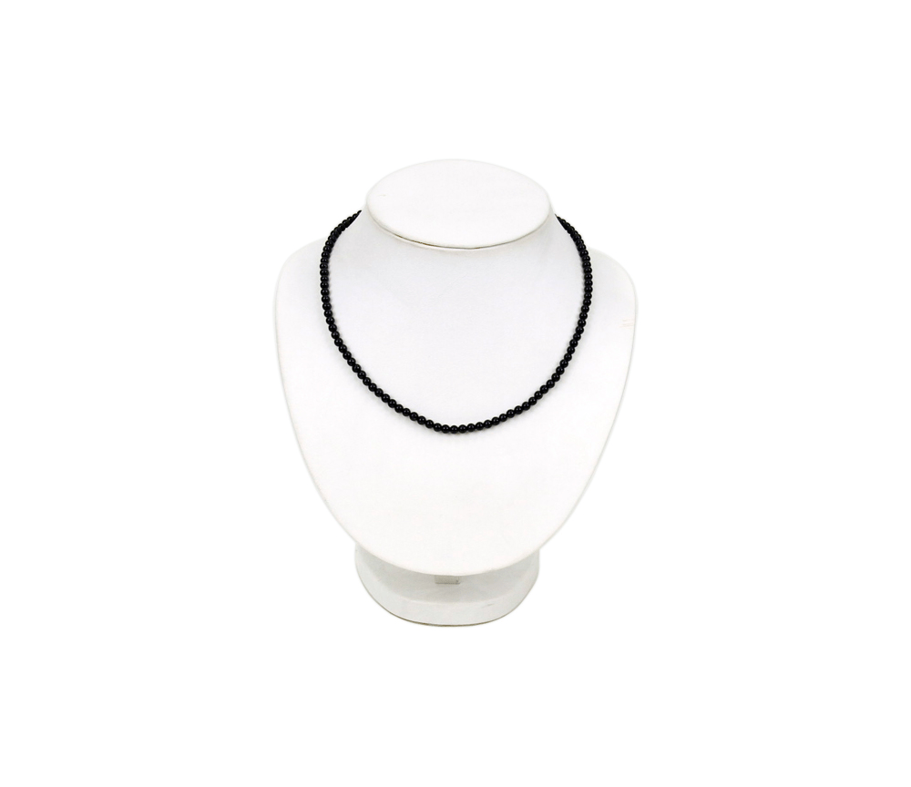 Halskette - Edelstein - schwarzer Turmalin - ca. 45cm