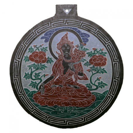 Hängende Dekoration - Bild /Relief - Weiße Tara - aus Tonschiefer - ca. 17,5cm