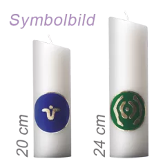 Ingrid Auer - Kerze 20 cm mit Symbol G01 Engel für Glauben und Vertrauen