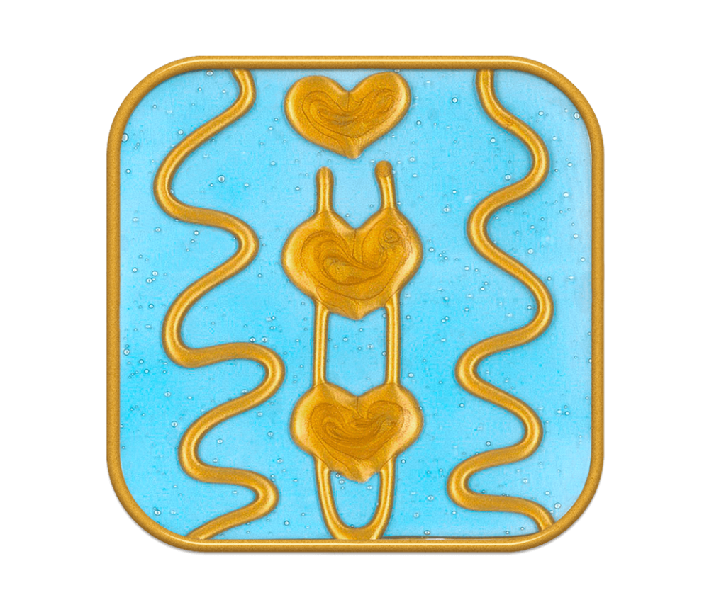 Ingrid Auer - Symbol Rückverbindung mit Avalon  hellblau