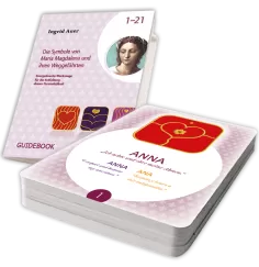 Ingrid Auer - Energetisiertes Kartenset Maria-Magdalena-Symbole DEUTSCH mit Guidebook