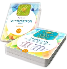 Ingrid Auer - Energetisiertes Kartenset Schutzpatron-Symbole DEUTSCH mit Guidebook