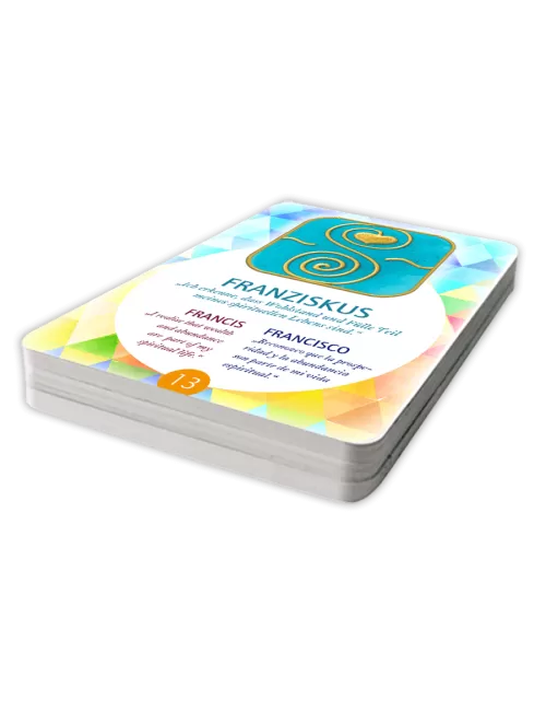 Ingrid Auer - Energetisierte Karten Schutzpatron-Symbole dreisprachig (DE/EN/ES) ohne Guidebook