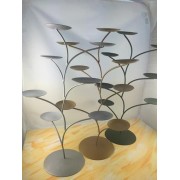 Teelichthalter - Capiz Muschel - Lotus Licht - Chakra - klein - 7er Set - Silber