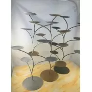 Teelichthalter - Capiz Muschel - Lotus Licht - Chakra - klein - 7er Set - Silber