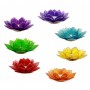 Teelichthalter - Capiz Muschel - Lotus Licht - Chakra -groß - 7er Set - Gold