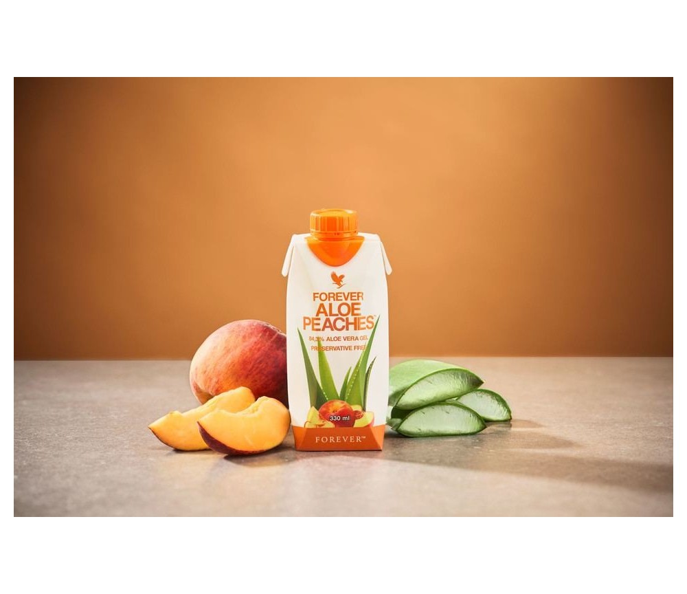 Forever - Forever Aloe Peaches™ - Aloe Vera vereint mit dem süßen Geschmack von Pfirsichen - 12 x 0,33 Liter