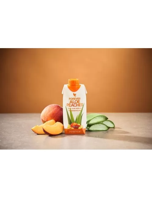 Forever - Forever Aloe Peaches™ - Aloe Vera vereint mit dem süßen Geschmack von Pfirsichen - 12 x 0,33 Liter