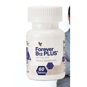 Forever - Forever B12 Plus™ - Nahrungsergänzungsmittel aus Vitamin B12 plus und Folsäure - 60 Presslinge