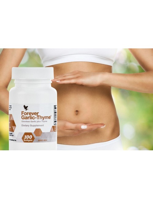 Forever - Forever Garlic-Thyme® - Nahrungsergänzungsmittel - geruchloses Knoblauchkonzentrat - 100 Kapseln