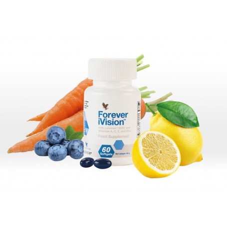 Forever - Forever iVision™ - Nahrungsergänzungsmittel - Sehkraft-Unterstützung mit Vitamin A, C, E und Zink - 60 Kapseln