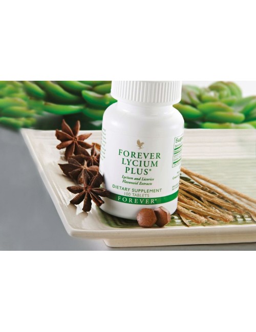 Forever - Forever Lycium Plus® - Nahrungsergänzungsmittel mit Lycium- und Süßholzwurzelextrakt - 100 Presslinge