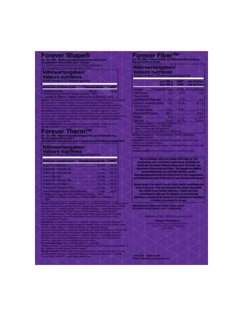 Forever - Forever Clean9 Peaches Vanilla - das 9 Tage Basis-Körperreinigungsprogramm - 6tlg. Set