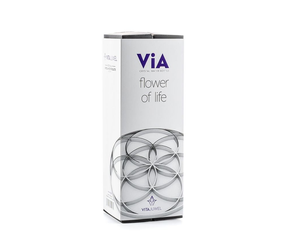 VitaJuwel - Trinkflasche ViA - mit Blume des Lebens