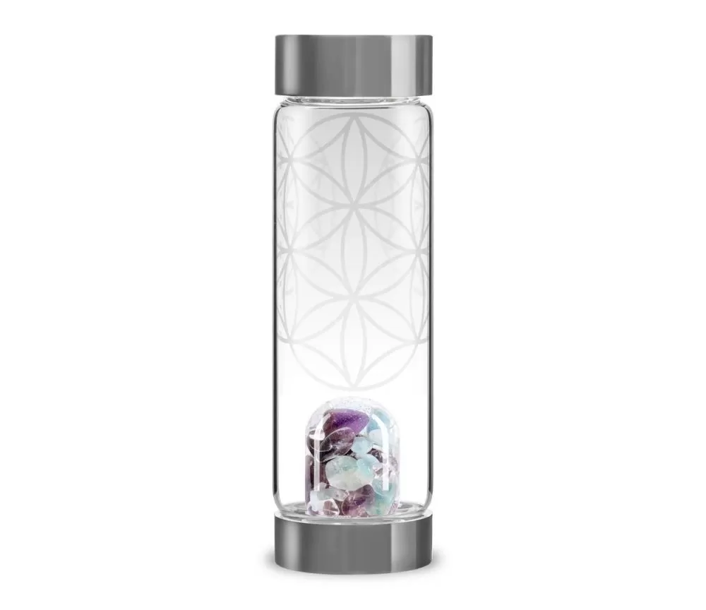 VitaJuwel - Trinkflasche ViA - mit Blume des Lebens