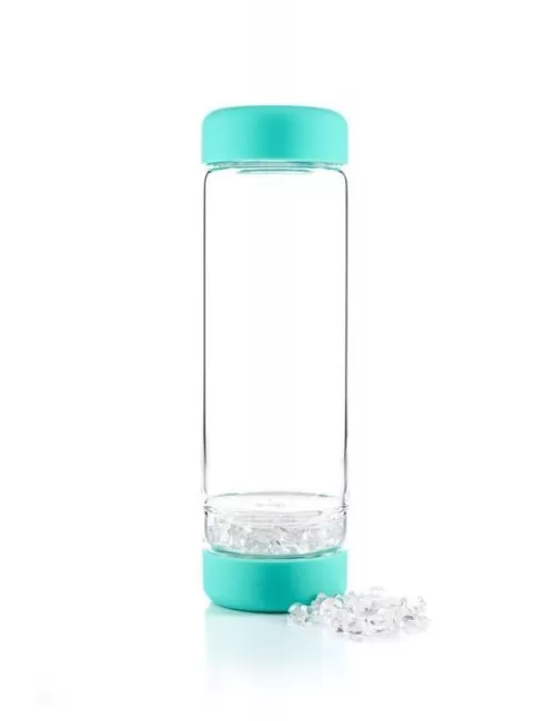 VitaJuwel - Trinkflasche inu! ocean blue - Bergkristall