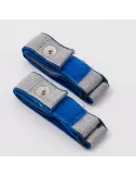 Armbandelektroden blau/grau - für Healy Gerät, TimeWaver, Elektro- & Tens- Stimulationsgeräte