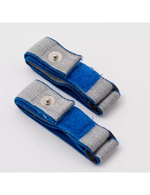 Armbandelektroden blau/grau - für Healy Gerät, TimeWaver, Elektro- & Tens- Stimulationsgeräte