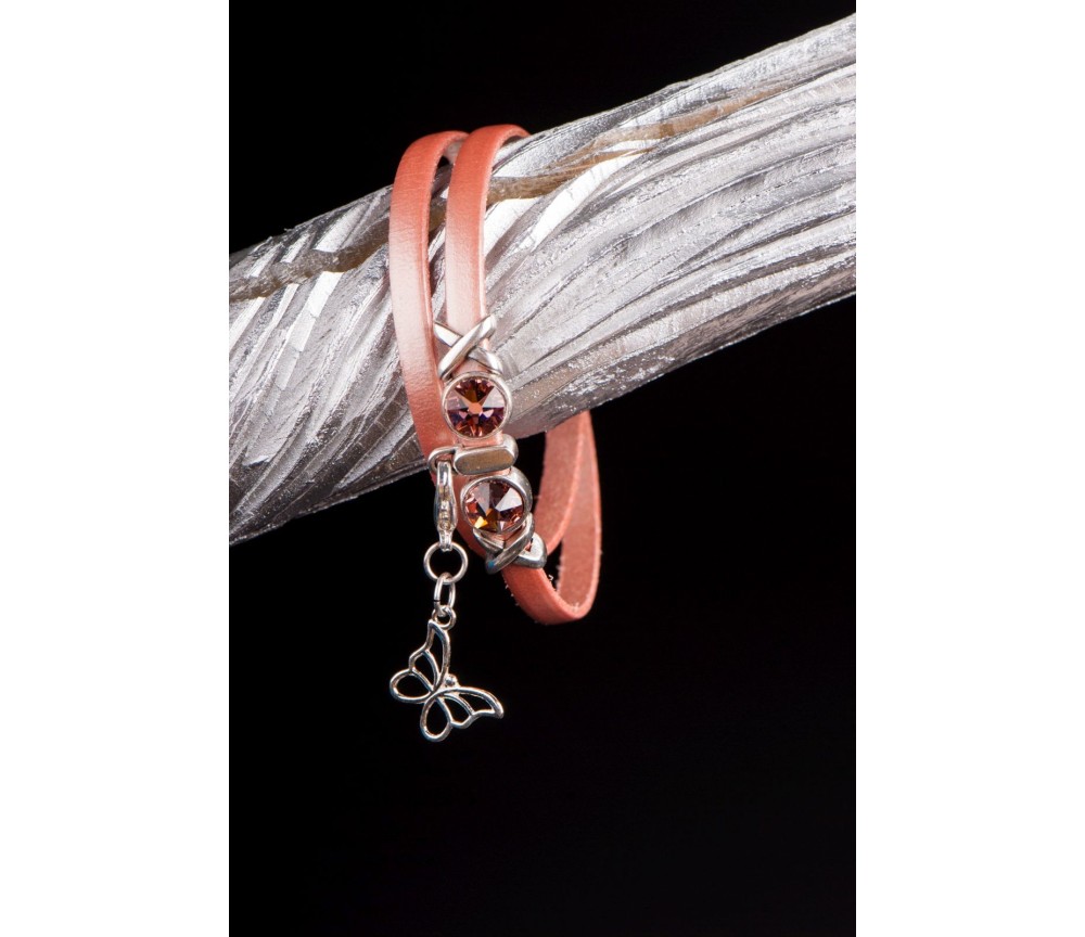 Armband - Kristall - Schmetterling